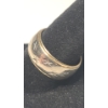Image 2 : Women's 14K Yellow Gold Wedding Band With Starburst Designs - Size: 7.5g - Weight: 7.2g 