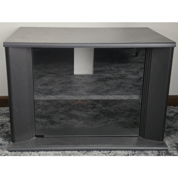 Small TV Stand with Glass Door for Access to Gaming Consoles or Cable Boxes - 20x20x28.5