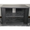 Image 1 : Small TV Stand with Glass Door for Access to Gaming Consoles or Cable Boxes - 20x20x28.5