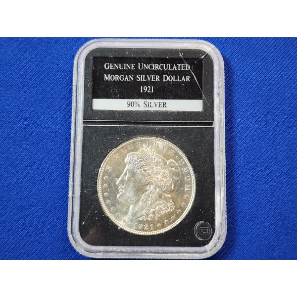 Uncirculated 1921 90% Silver Morgan Dollar 