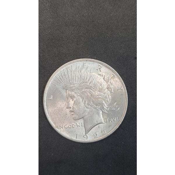 United States 1922 90% Silver Peace Dollar