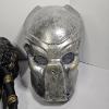 Image 5 : Sci-Fi Predator Cosplay Mask Set With Deluxe Latex Bio-Mask And Removable Silver Bio-Helmet