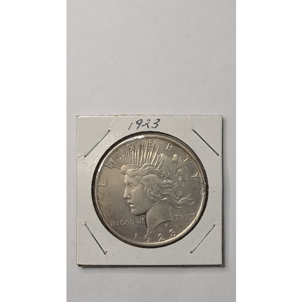 United States 1923 90% Silver Peace Dollar