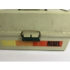 Image 1 : Rebel Tackle Box - Fishing - 3 pull out trays - filled with Lures - Bobbers - Hooks - Etc 