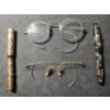 Image 1 : 2 Pairs of Antique Glasses  (1/10 12k Gold Filled), 2 Pens (1/5 14k Gold Filled)