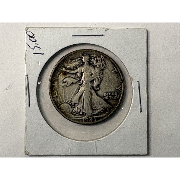 1943 90% Silver Walking Liberty Half Dollar