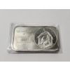 Image 2 : "The Birthday of Christ" 1973 Crabtree Mint One Ounce .999 Fine Silver Bar