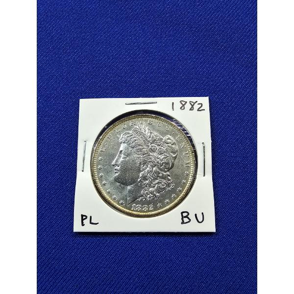 1882- O Morgan Silver Dollar - Proof Like - Brilliant Uncirculated!