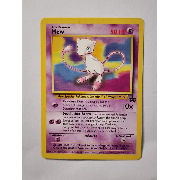 Mew Black Star Promo #8 Non-Holo Rare Vintage Pokemon Trading Cards