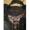 Image 2 : Betsy Johnson Black Small Coat & Cozy Leopard Fleece Jacket Size Small Also