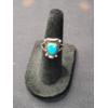 Image 1 : Sterling Silver Turquois Ring - Size 4 1/2 - 3.8 Grams 