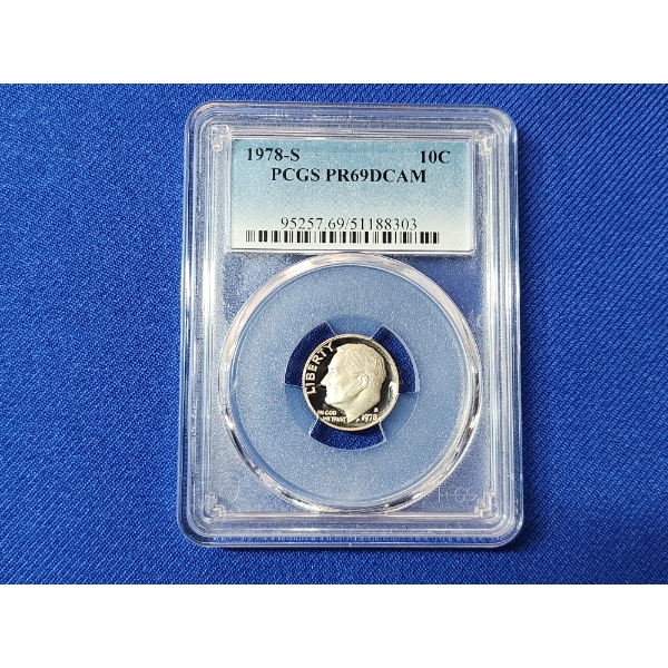1978-S Roosevelt Dime PCGS PR 69 DCAM