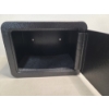 Image 8 : Marcree Small Black Metal Locking Safe/Storage Box Measuring About 9" X 7" X 6.5"
