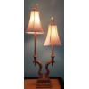 Image 1 : Excellent 39" Tall Twin Desk Lamp As Shown - Excellent Condition