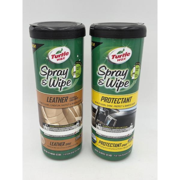 Brand New Turtlewax Leather And Protectant Spray & Wipes