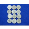 Image 2 : x12 Assorted Years 90% Silver Barber Dimes FV: $1.20