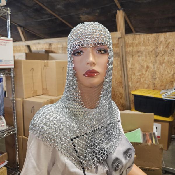 Medieval Butted Armor Costume Chainmail Coif
