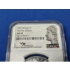 Image 2 : 2021 Morgan Silver Dollar - .999 Silver Coin! - FDI Signed by Mercanti - Graded by NGC MS 70 