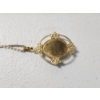 Image 3 : Gold-Tone 18in Fashion Necklace with Large Stone Pendant