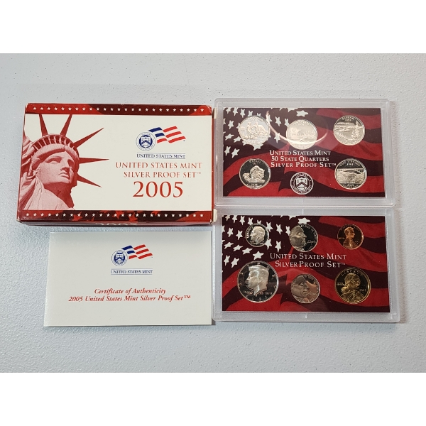 2005 United States Mint Silver Proof Set