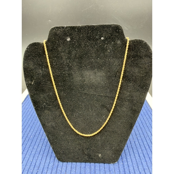 14k Yellow Gold Rope Chain - 6.0 grams