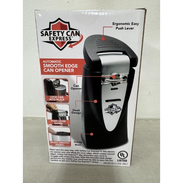 Brand New Safety Can Express - Smooth Edge Automatic Can Opener - New In Box