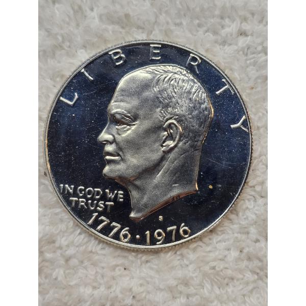 United States 1776–1976-S Bicentennial 40% Silver Eisenhower Dollar
