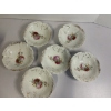 Image 1 : Gorgeous Floral Glass Bowls - 6 Piece Set!