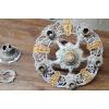 Image 2 : Turn Of The Century Riddle Co. Cast Iron 5 Light Chandelier Ceiling Light