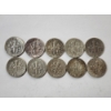 Image 2 : Lot of 10 Assorted Years Roosevelt Dimes - 90% U.S. Silver Coins - FV: $1.00