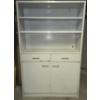 Image 1 : Metal Bookcase with 2 Drawers and a Bottom Cabinet - 42"x15"x66"