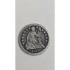 Image 1 : United States 1857 Seated Liberty 90% Silver Half Dime 