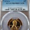 Image 2 : PCGS PR69RD CAM Graded 1974-S Lincoln Copper Proof Penny 