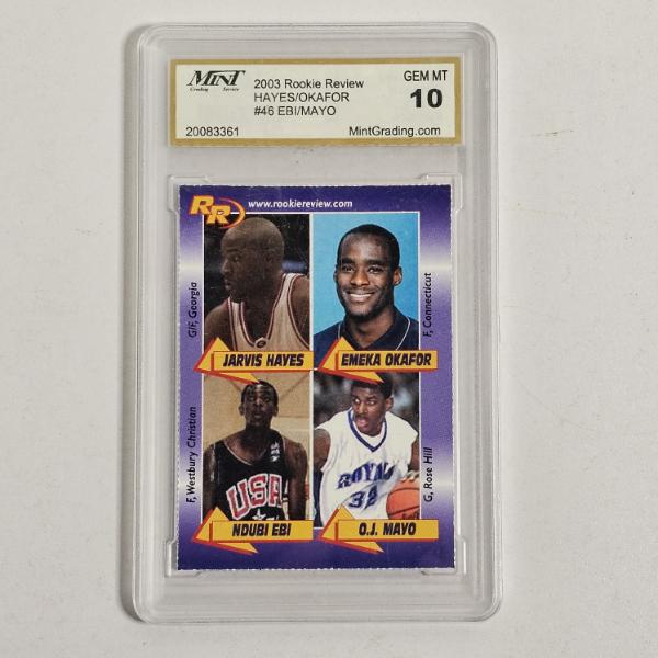 Gem Mint 10 2003 Rookie Review Hayes Okafor Ebi Mayo #46 Card