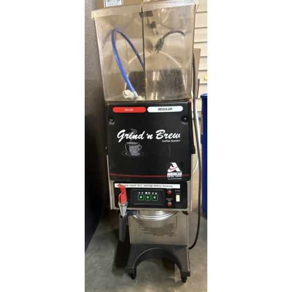 Commercial Coffee Grinder and Brewer - Grindmaster Grind n' Brew Coffee System - ~35 inches tall 