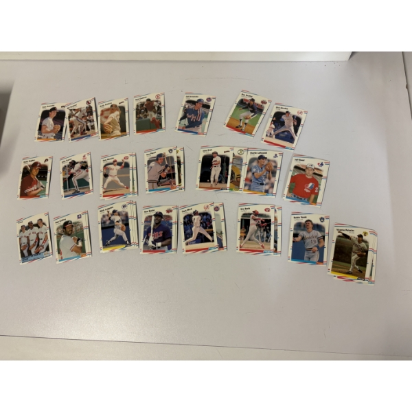 Fleer Baseball Logo Stickers & Trading Cards - Box of Baseball Trading Cards - Includes: Bo Diaz 