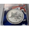 Image 5 : NGC 2021 P Australia .9999 Silver Wedge-Tailed Eagle FDOI MS 70 Signed by Mercanti