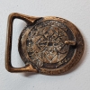 Image 2 : Vintage "Rays" Tech Ether Guild Solid Brass Belt Buckle