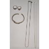 Image 1 : Collection Of Sterling Silver Jewelry Including Sterling Silver Ring With 10K Accent - Weight: 28.1g