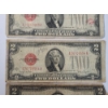 Image 4 : (4) Assorted $2 Red Seal Bank Notes - 1928 G, 1928 D, 1953 A - Face Value: $8.00