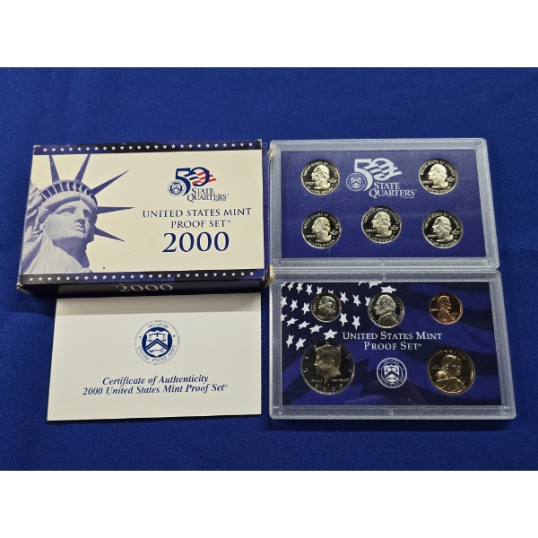 2000-S United States Mint Proof Set - 10 Coin Set