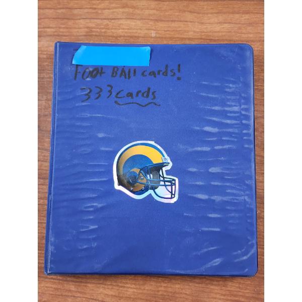 Trading Card Binder FILLED With Assorted Football Trading Cards Dating Back to 1980's!