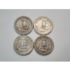 Image 2 : Four Assorted Years 90% Silver Washington Quarters Face Value: $1.00