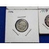 Image 3 : x4 Assorted Years Roosevelt Dimes: 1966 BU; 90% Silver 1952 BU, 1946, 1959 BU