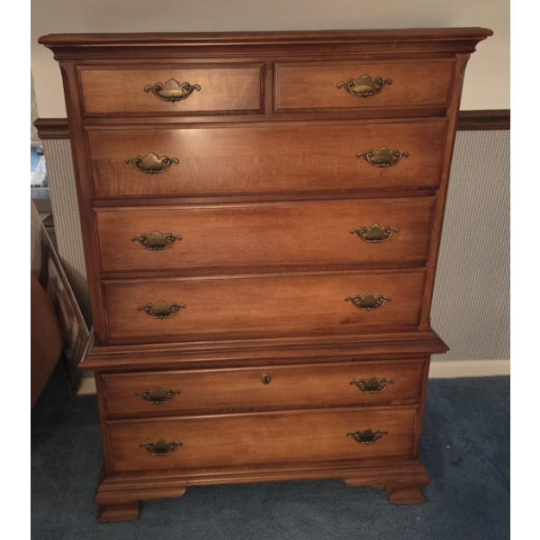 PICKUP IN CANTON- Gorgeous Solid Wood 37''x19''x51'' Chest Of Drawers In Excellent Condition!
 (All 