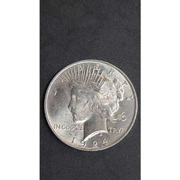 1924 90% Silver Peace Dollar