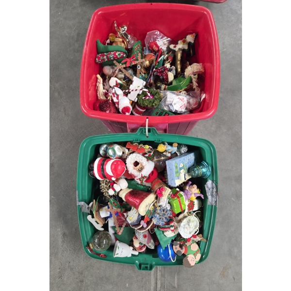 Large Vintage Collection Of Christmas Tree Ornaments