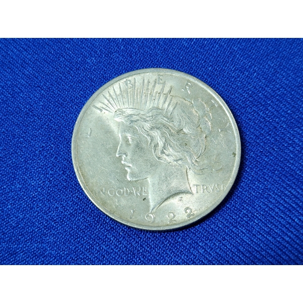 1922 90% Silver Peace Dollar