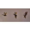 Image 1 : 3 Piece Metal Wall Art - Flying Geese - Ex Conditon