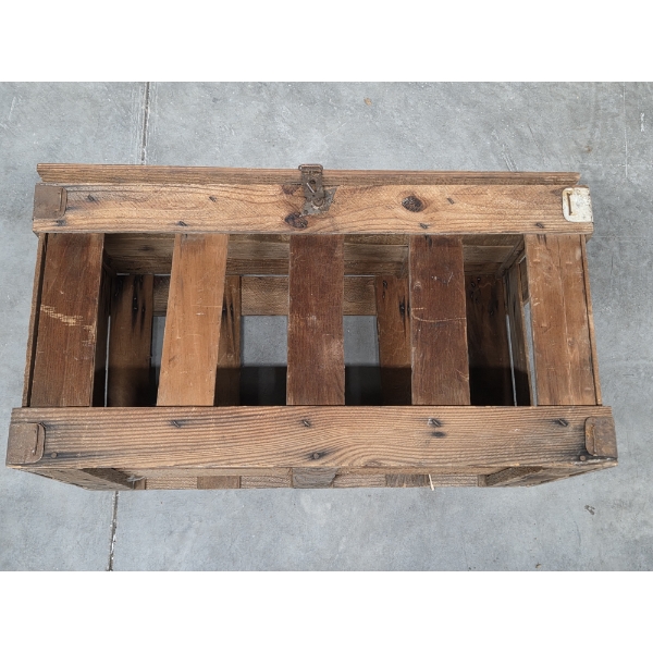 Excellent Condition Wood 23''x12''x12'' Farm Crate With Lid 
